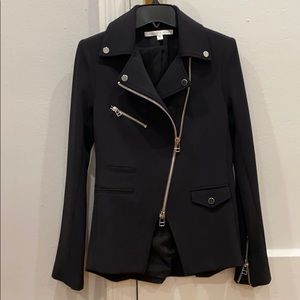 Veronica Beard - Hadley stretch-crepe biker jacket